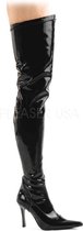 Pleaser Kniehoge laarzen -38 Shoes- US 8 Zwart