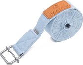 #DoYourYoga - Yogariem - »Yaro« - 100% katoen met plastic sluiting - 250 cm - Lichtblauw