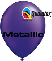 Qualatex Ballonnen Metallic Paars 30 cm 100 stuks