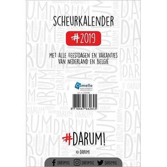 Darum Scheurkalender 2019 - #Darum!