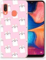 Geschikt voor Samsung Galaxy A20e TPU Hoesje Sleeping Cats
