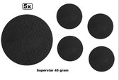 5x Superstar zwart 45 gram colour 023