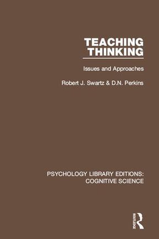 Psychology Library Editions: Cognitive Science - Teaching Th ... - cover