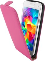 Mobiparts - fuchsia premium flipcase - Samsung Galaxy S5 Mini