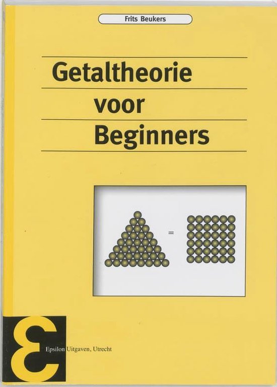 Cover van het boek 'Getaltheorie voor beginners / druk 1' van F. Beukers