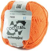 Scheepjes Cocktail oranje 7655 - PAK MET 7 BOLLEN a 50 GRAM. KL.NUM. 02