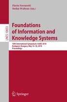 Lecture Notes in Computer Science 10833 - Foundations of Information and Knowledge Systems