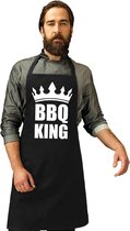 Barbecueschort BBQ King zwart heren - Barbecue schort