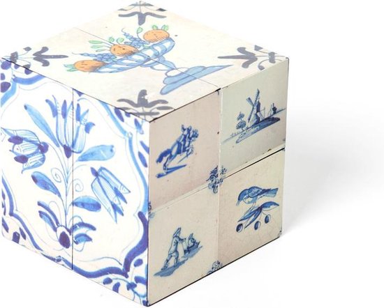 Vouwkubus, Delfts Blauw Art Cube