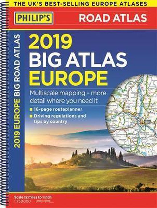 Philip's 2019 Big Road Atlas Europe - cover