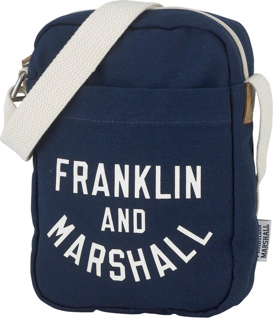 Franklin & Marshall - Schoudertas - Small - Dark Blue Solid