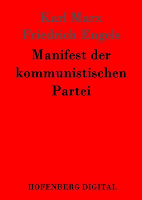 Manifest der kommunistischen Partei - cover