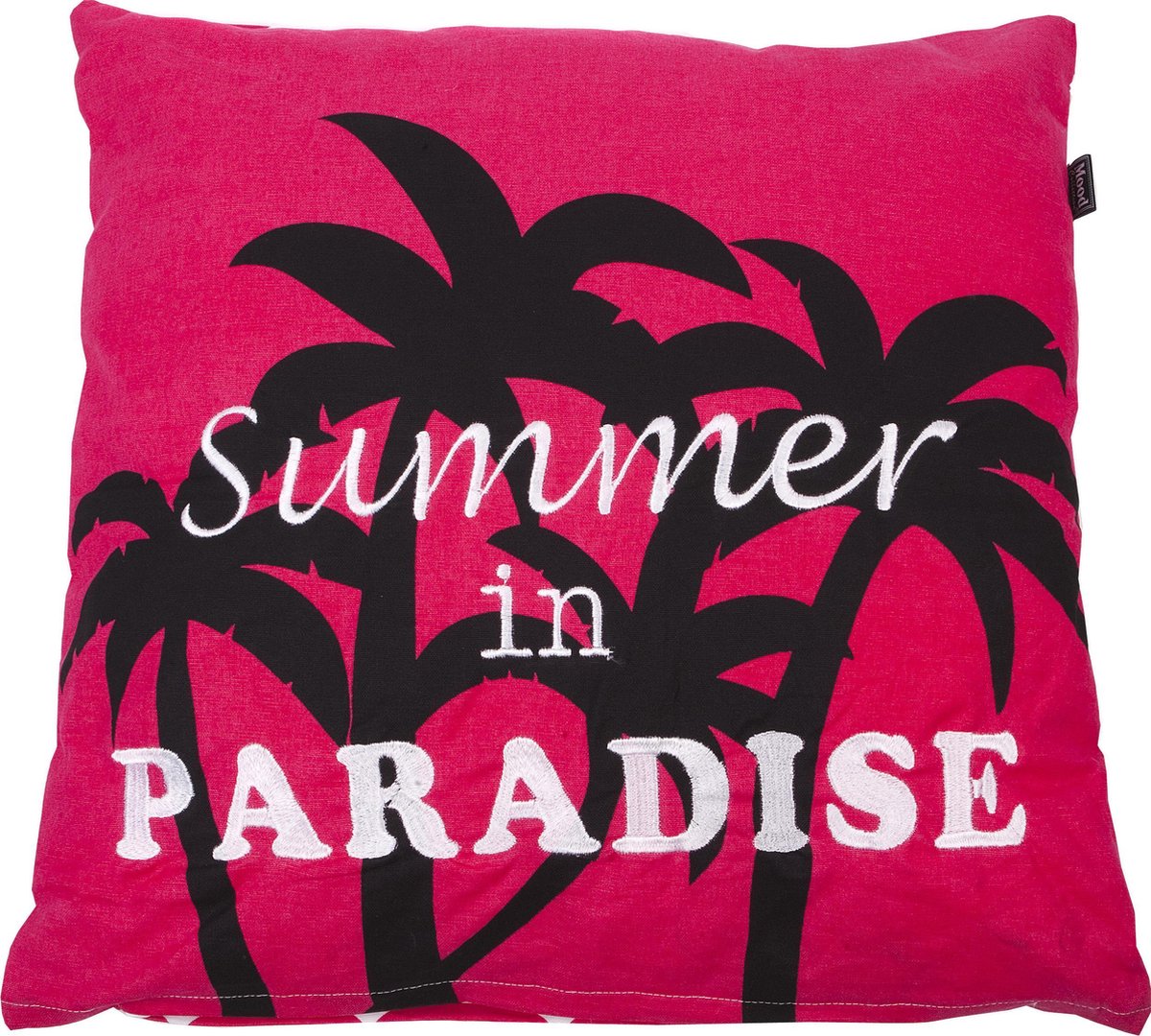 In The Mood Paradise Zigzag - Sierkussen - 50x50 cm - Fuchsia