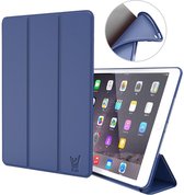 Hoes + Screenprotector geschikt voor iPad Air 2019 10.5 inch - Smart Book Case Donkerblauw