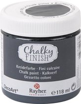 CHALKY FINISH DECOART RAYHER ANTRACIET 118ml