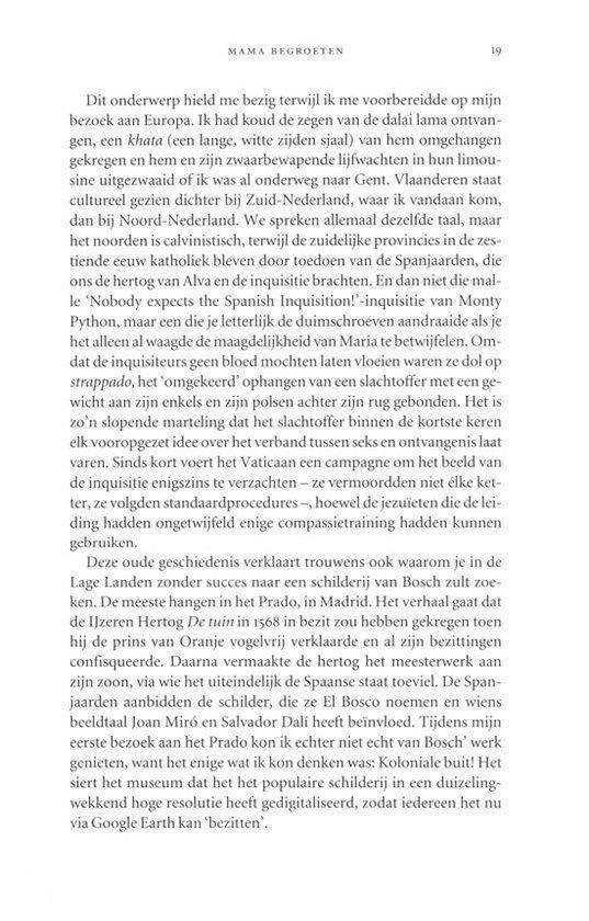 Tekstpagina met tekst over het schilderij 'De tuin der lusten' door Bosch.