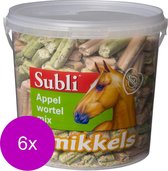 Subli Smikkels Gemengd - Paardensnack - 6 x Mix 1.5 kg