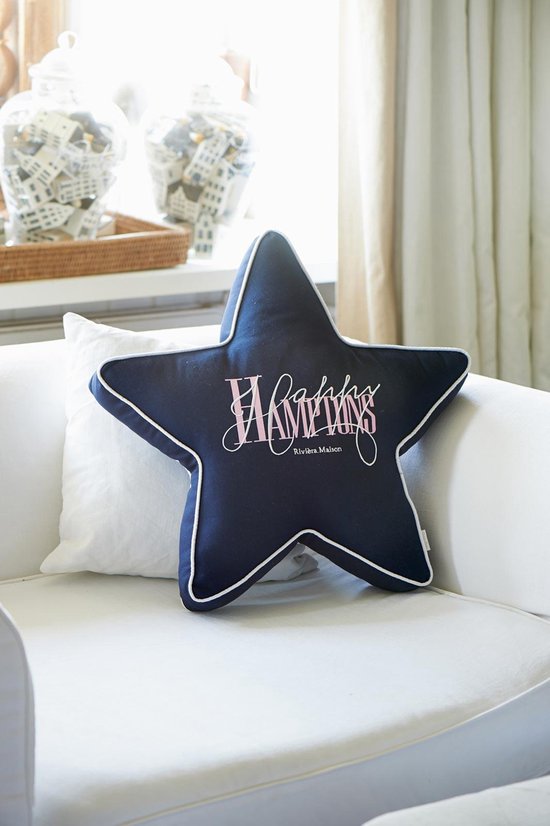 Interesseren zoogdier Dierbare Riviera Maison Happy Hamptons Star Pillow blue 65x65 | bol.com