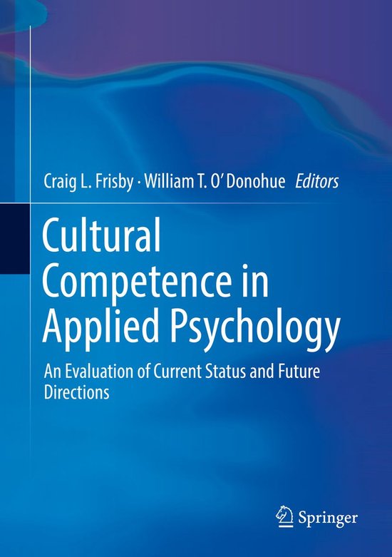 Cultural Competence in Applied Psychology (ebook) 9783319789972