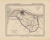 Historische kaart, plattegrond van gemeente Willemstad in Noord Brabant uit 1867 door Kuyper van Kaartcadeau.com