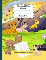 Draw and Write Journal Grades K-2 Handwriting Paper Notebook