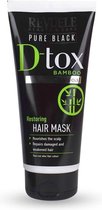 Revuele Pure Black D-tox Bamboo Charcoal Restoring Hair Mask 200ml.