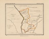 Historische kaart, plattegrond van gemeente Koedijk in Noord Holland uit 1867 door Kuyper van Kaartcadeau.com