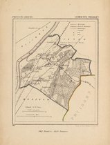 Historische kaart, plattegrond van gemeente Tegelen in Limburg uit 1867 door Kuyper van Kaartcadeau.com