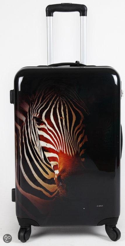 vuurwerk abstract levenslang Adventure Bags Koffer - Zebra Print - 60 cm | bol.com