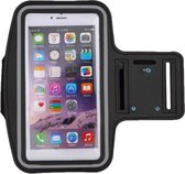 Zwart Universele Spatwaterdichte Sportarmband geschikt voor Apple iPhone 7 - Hardloop 5.5 inch Sport Armband Met Sleutelhouder (Apple iPhone, Samsung, Huawei, LG, HTC, Huawei) - Wa