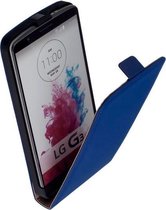 Lelycase Lederen Flip Case Cover Hoesje LG G3 S / G3 Mini Blauw