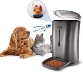 PetKing Luxe automatische voerder voor hond en kat met Timer en Stemrecorder, voerautomaat voerbak | voederapparaat | pet feeder | automatisch voeren eten geven