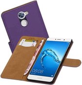Bookstyle Wallet Case Hoesjes voor Huawei Y7 / Y7 Prime Paars