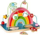 howa Houten Kralenspiraal Speelgoed met Puzzel "my rainbow" 6006