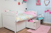 Lilli Furniture - Emma bedbank met 3 mega lades - inclusief lattenbodem - 90x200cm - Wit