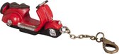 6Y1231 - Sleutelhanger scooter - 5 x 2 x 2 cm - ijzer - rood