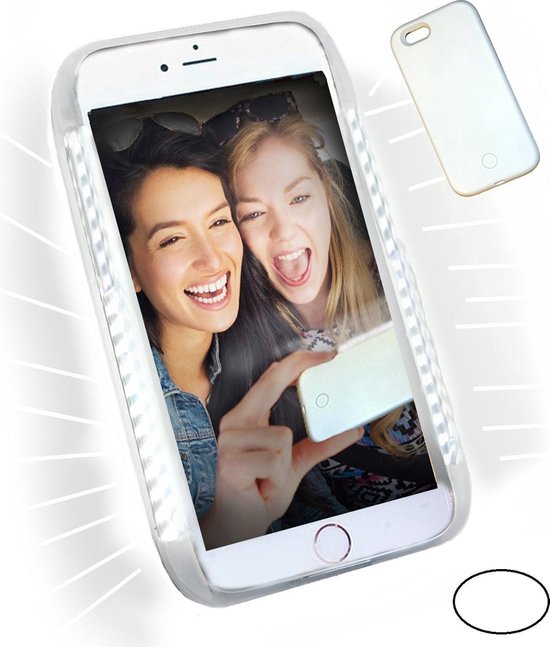 vertalen Resultaat escaleren iPhone 6/s Selfie Light Case, wit" | bol.com