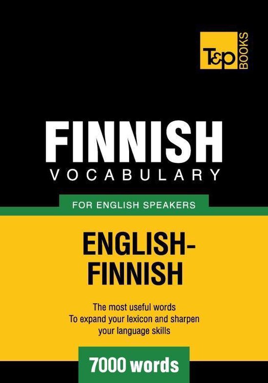 T&P English-Finnish Vocabulary 7000 Words - cover