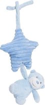 Plush Toy Bear Musical Aurora Baby Blue Hanging 31Cm