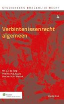 Boek cover Studiereeks burgerlijk recht 4 - Verbintenissenrecht algemeen van G.T. de Jong (Hardcover)