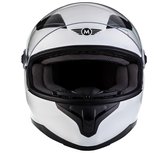 MOTO • GLOSS WHITE • L • Helm - Motorhelm - Integraalhelm - Scooterhelm - Motor - Scooter - Brommer