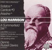 Lou Harrison: Solstice; Canticle No. 3; Ariadne