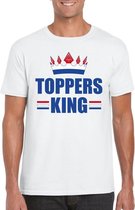 Toppers King verkleedkleding - Wit heren shirt S