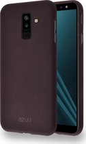 Azuri flexible cover met zandtextuur - bruin - pour Samsung A6 Plus (2018)