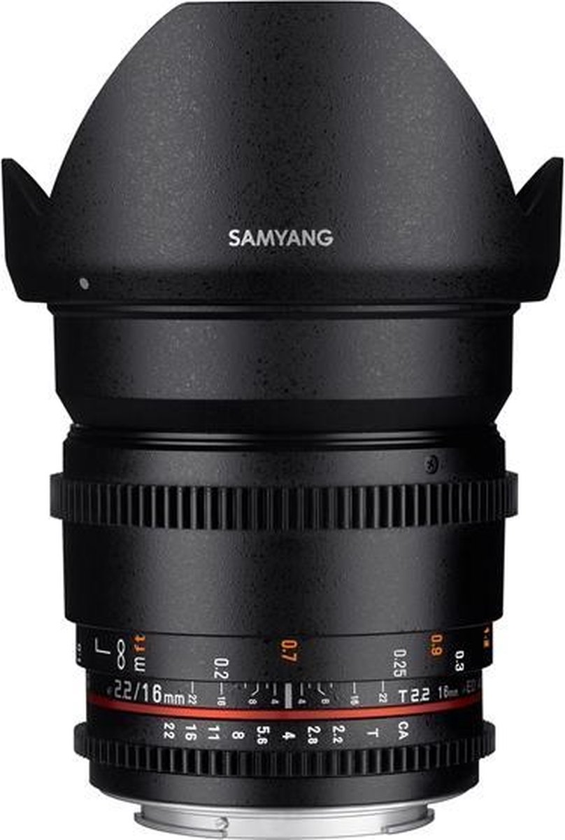 Samyang 16mm T2.2 Vdslr Ed As Umc Cs II - Prime lens - geschikt voor Fujifilm X