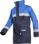 Sioen Duffel Vlamvertragende en antistatische regenparka Marine/Koningsblauw maat S
