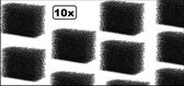 10x Schmink stoppelspons zwart