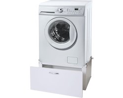 Wasmachine sokkel - verhoger - 33 cm met lade - wit