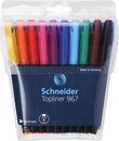 fineliner Schneider Topliner 967 0,4mm etui a 10 stuks assorti doos met 10 stuks