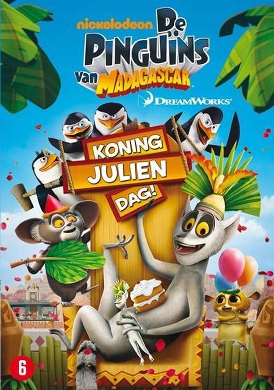 De Pinguïns Van Madagascar - Koning Julien Dag!